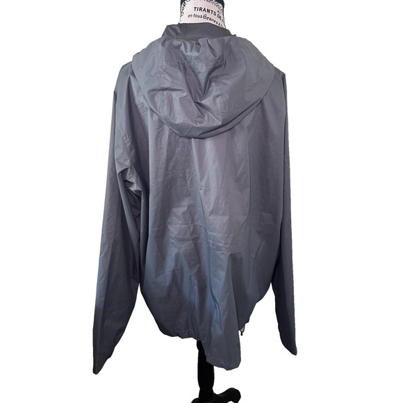 REI Co-op Hooded Rain Jacket Gray Lightweight Windbreaker Water-Resistant Sz XL - Picture 2 of 9